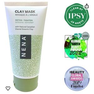 NENA Clay Face Mask Skin Care for All Types of Skins, Facial Moisturizer.